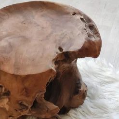 Wanda Collection Pouf en racine de teck massif,