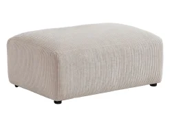 Clearance Vente-unique Pouf en velours côtelé beige TIRONO de Maison Céphy