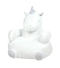 Douceur D'Intérieur Pouf enfant licorne "Aurore" - 45x45cm - Blanc* Coussin De Sol