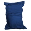 Vivezen Pouf, fauteuil d'intérieur déhoussable - 90 x 140 cm - Sherpa - Bleu marine -* Pouf Et Poire