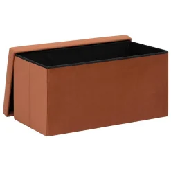 Atmosphera Créateur D'Intérieur Pouf pliant double Tess 76x38cm ambre - Atmosphera* Pouf Et Poire