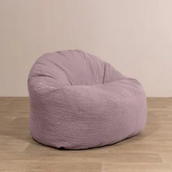 Hot Bananair Pouf velours côtelé épais 100cm violet parme