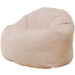 Clearance Bananair Pouf velours côtelé épais 100cm blanc