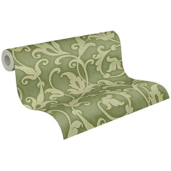 Profhome 954904-GU Papier peint aspect textile texturé mat 5,33 m2* Papier Peint Baroque
