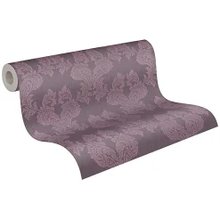 Profhome 956305-GU Papier peint aspect textile texturé mat 5,33 m2* Papier Peint Baroque