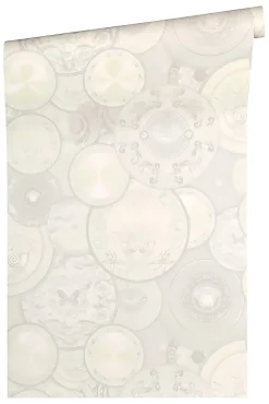Sale Profhome 349014-GU Papier peint de luxe exclusif légèrement texturé brillant 7,035 m2