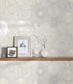 Sale Profhome 349014-GU Papier peint de luxe exclusif légèrement texturé brillant 7,035 m2