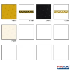 Clearance Profhome 348624-GU Papier peint de luxe exclusif légèrement texturé subtilement chatoyant 7,035 m2