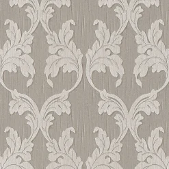 Profhome 956286-GU Papier peint aspect textile texturé mat 5,33 m2