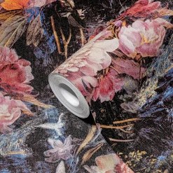 Discount Profhome 388211-GU Papier peint floral légèrement texturé satiné 5,33 m2