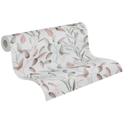 Clearance Profhome 397451-GU Papier peint style country légèrement texturé mat 5,33 m2