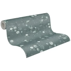 Sale Profhome 397683-GU Papier peint style country lisse et des accents métalliques 5,33 m2