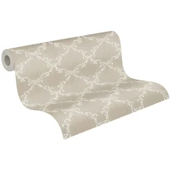 Profhome 956291-GU Papier peint aspect textile texturé mat 5,33 m2