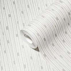 Discount Profhome 388221-GU Papier peint à rayures légèrement texturé subtilement scintillant 5,33 m2