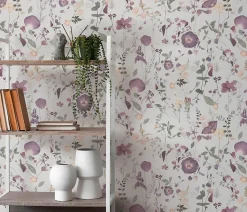 Best Profhome 397462-GU Papier peint floral légèrement texturé mat 5,33 m2