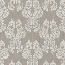 Profhome 956306-GU Papier peint aspect textile texturé mat 5,33 m2* Papier Peint Baroque