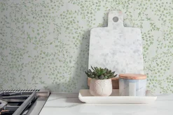 Clearance Profhome 397472-GU Papier peint floral légèrement texturé mat 5,33 m2
