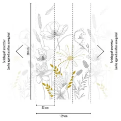 Clearance Profhome 392131-GU Papier peint photo lisse mat 1,59 m x 2,8 m