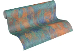Clearance Profhome 361181-GU Papier peint rétro lisse mat 5,33 m2