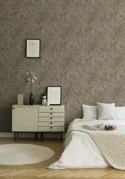 Sale Profhome 396501-GU Papier peint style country légèrement texturé et des accents métalliques 5,33 m2