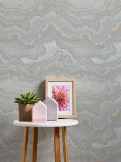 Sale Profhome 396595-GU Papier peint à motifs graphiques texturé et un effet métallique 5,33 m2