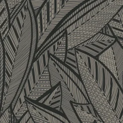 Clearance Profhome 399334-GU Papier peint à motifs graphiques légèrement texturé satiné 5,33 m2
