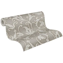 Profhome 954906-GU Papier peint aspect textile texturé mat 5,33 m2* Papier Peint Baroque