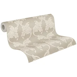 Profhome 956281-GU Papier peint aspect textile texturé mat 5,33 m2* Papier Peint Baroque
