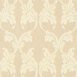 Profhome 956282-GU Papier peint aspect textile texturé mat 5,33 m2* Papier Peint Baroque