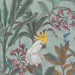 Clearance Profhome 397482-GU Papier peint moitf d'oiseaux légèrement texturé mat 5,33 m2