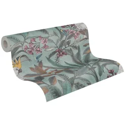 Clearance Profhome 397482-GU Papier peint moitf d'oiseaux légèrement texturé mat 5,33 m2