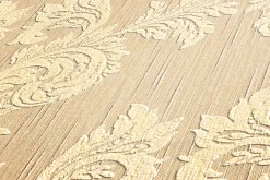 Profhome 956302-GU Papier peint aspect textile texturé mat 5,33 m2* Papier Peint Baroque