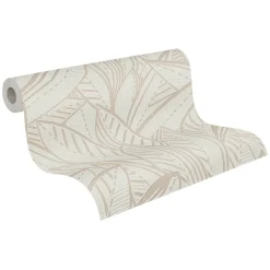 Discount Profhome 399333-GU Papier peint à motifs graphiques légèrement texturé satiné 5,33 m2