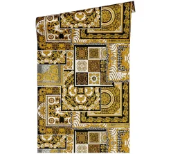 Profhome 370483-GU Papier peint baroque légèrement texturé subtilement chatoyant 7,035 m2* Papier Peint Baroque