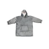 Clearance Ornami Pull plaid polaire à capuche adulte gris