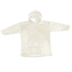 Online Ornami Pull plaid polaire à capuche adulte crème