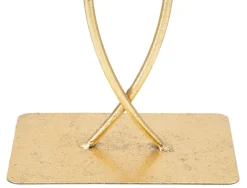 Mauro Ferretti Pyramide en métal doré avec structure noire 15x15x21 cm* Statue Décorative