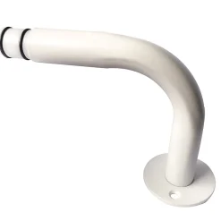 Clearance GoodHome Équerre de fixation arrondie pour barre à rideau 19 mm Anafi blanc
