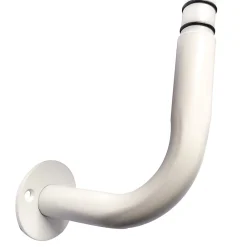 Clearance GoodHome Équerre de fixation arrondie pour barre à rideau 19 mm Anafi blanc
