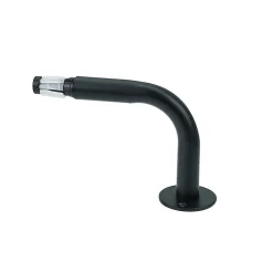 Clearance GoodHome Équerre fixation arrondie pour barre à rideau 19 mm Araxos noir