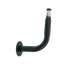 Clearance GoodHome Équerre fixation arrondie pour barre à rideau 19 mm Araxos noir