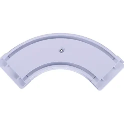 Clearance GoodHome Raccord d'angle double pour barre à rideau Thira blanc