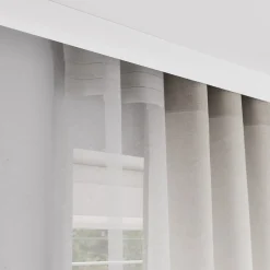 GoodHome Rail à rideau double Thira blanc L.200cm