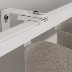 GoodHome Rail à rideau extensible Millet blanc L.120/210cm* Rail À Rideaux