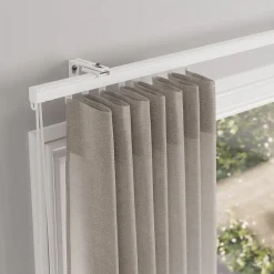 GoodHome Rail à rideau extensible Millet blanc L.120/210cm* Rail À Rideaux