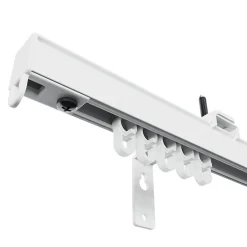 GoodHome Rail à rideau extensible Millet blanc L.120/210cm* Rail À Rideaux