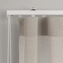 GoodHome Rail à rideau extensible Millet blanc L.120/210cm* Rail À Rideaux