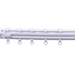 Online GoodHome Rail à rideau pour crochets, blanc 5 m, Kias