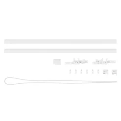 GoodHome Rail à rideau simple extensible Thira blanc L.200/330cm* Rail À Rideaux