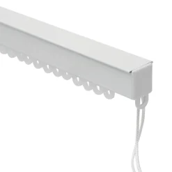 GoodHome Rail à rideau simple extensible Thira blanc L.200/330cm* Rail À Rideaux